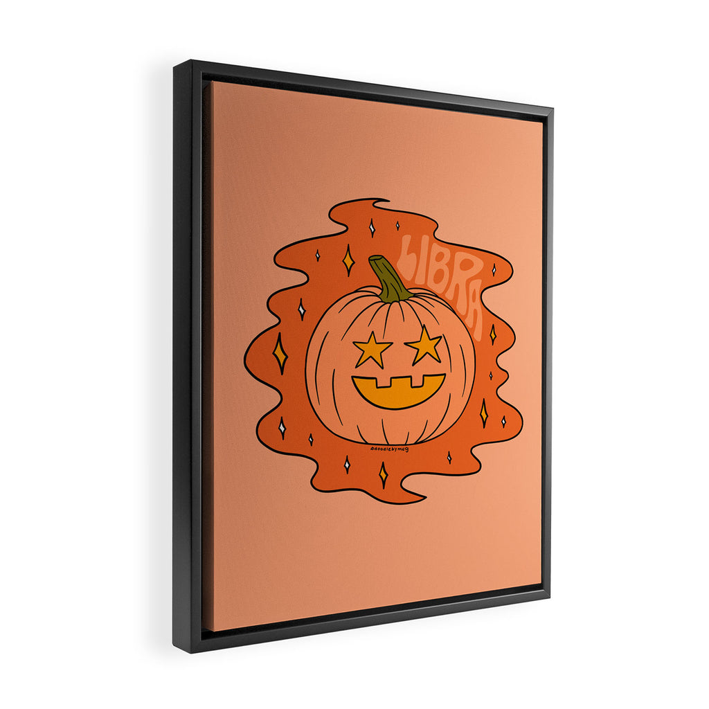 Libra Jack O Lantern Framed Canvas Print Gallery Image 2