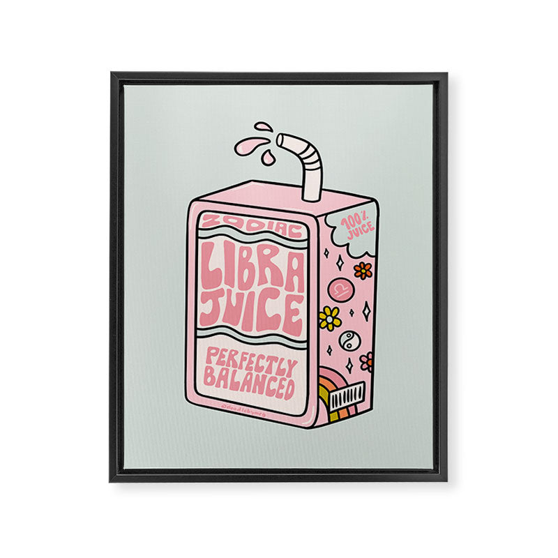 Libra Juice Box Framed Canvas Print Gallery Image 8