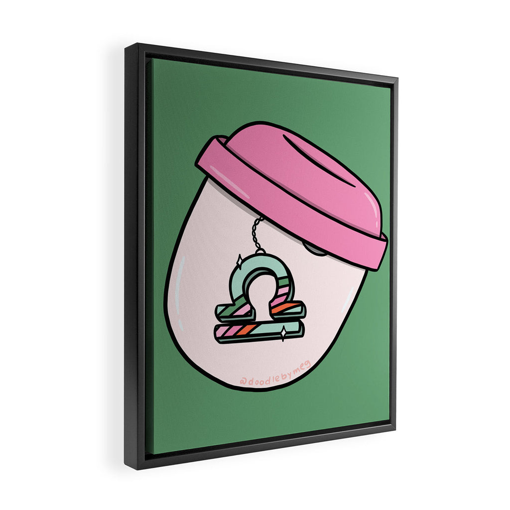 Libra Keychain Framed Canvas Print Gallery Image 2