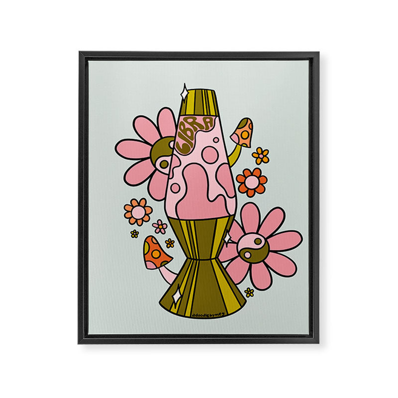 Libra Lava Lamp Framed Canvas Print Gallery Image 8