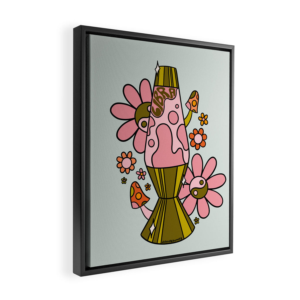Libra Lava Lamp Framed Canvas Print Gallery Image 2