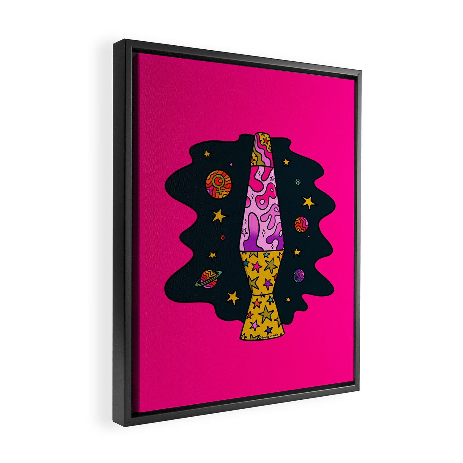 Libra Lava Lamp Framed Canvas Print Gallery Image 2