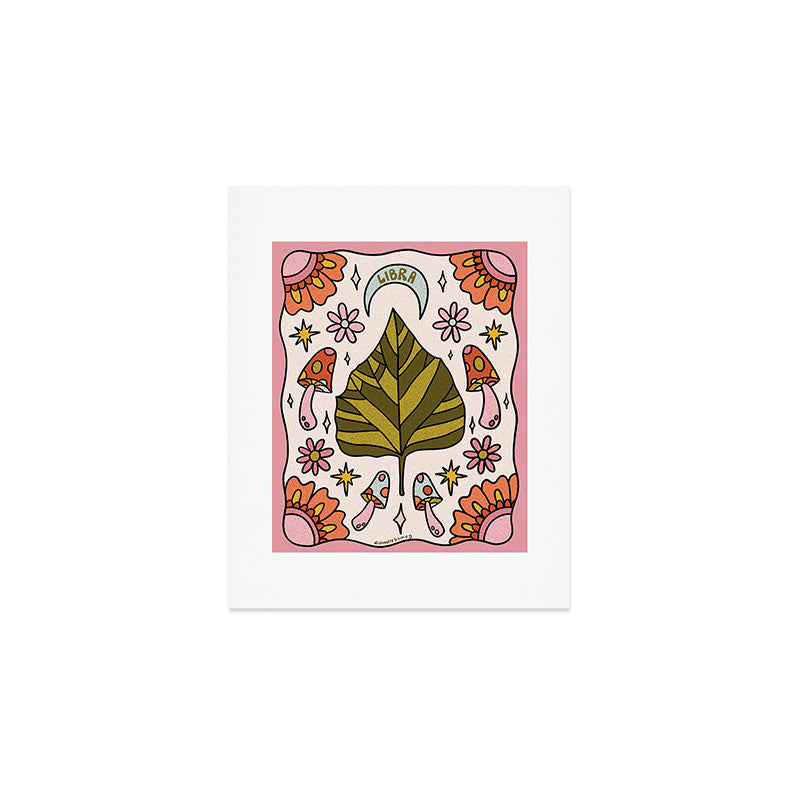 Libra Leaf Art Print Gallery Image 1