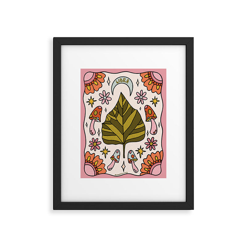 Libra Leaf Framed Art Print Gallery Image 6
