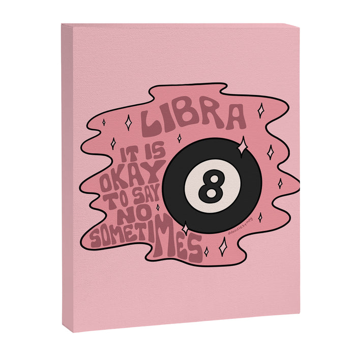 Libra Magic 8 Ball Canvas Print Gallery Image 1
