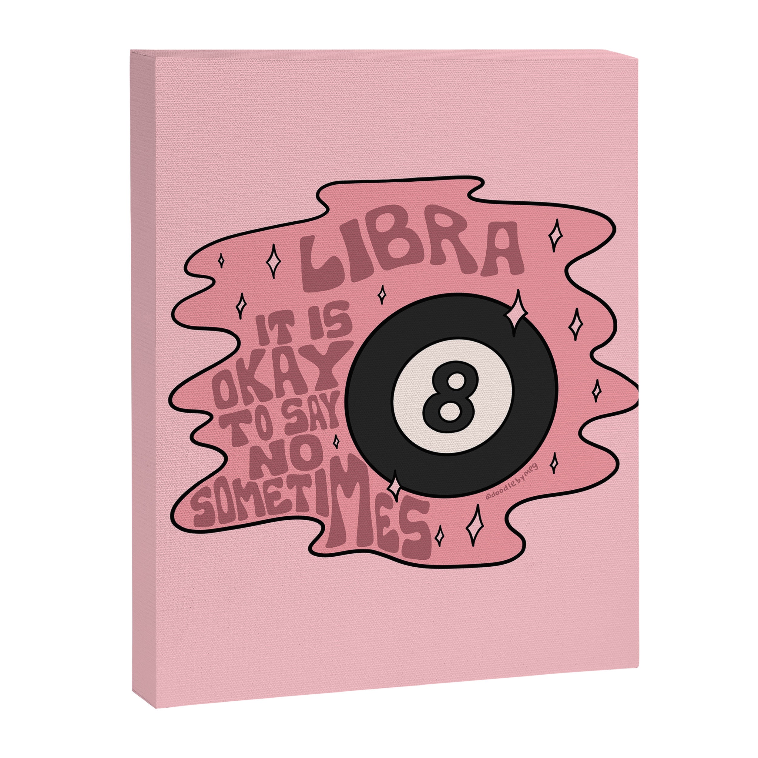 Libra Magic 8 Ball Canvas Print Gallery Image 8