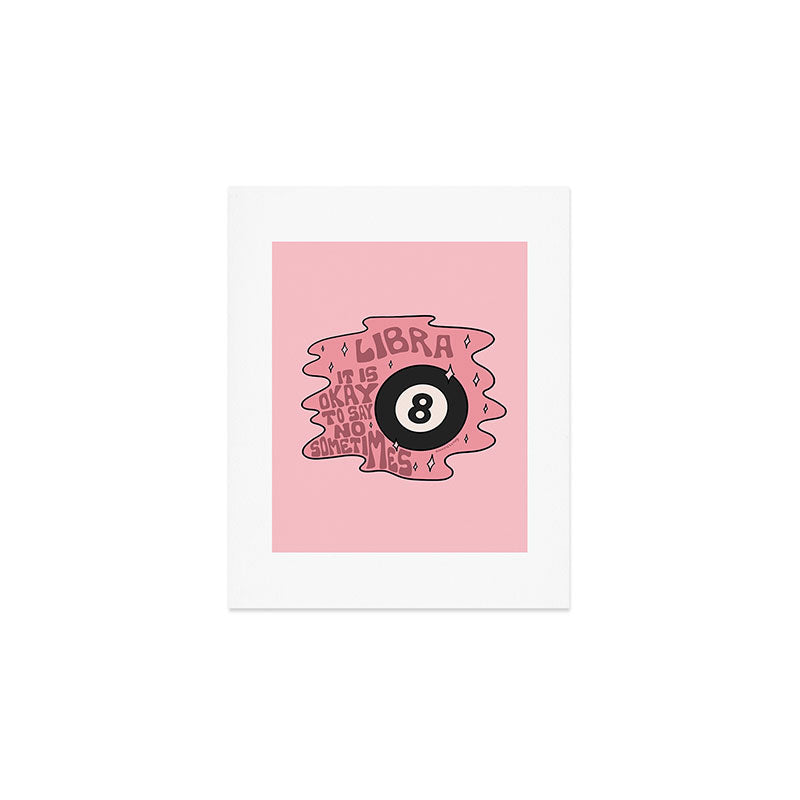 Libra Magic 8 Ball Art Print Gallery Image 1