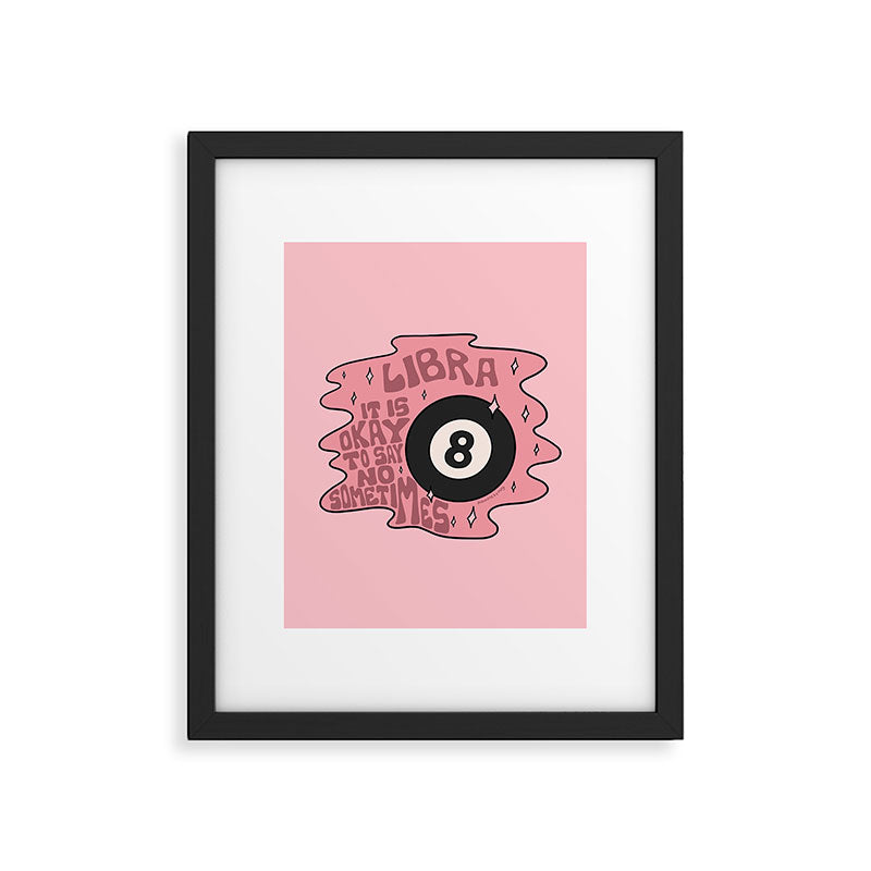 Libra Magic 8 Ball Framed Art Print Gallery Image 6