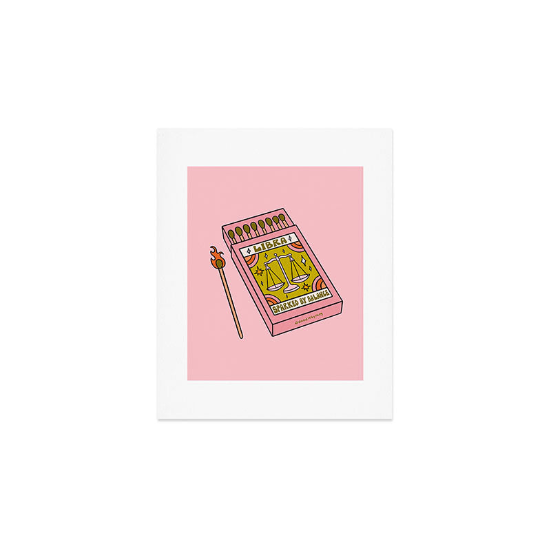 Libra Matchbox Art Print Gallery Image 1
