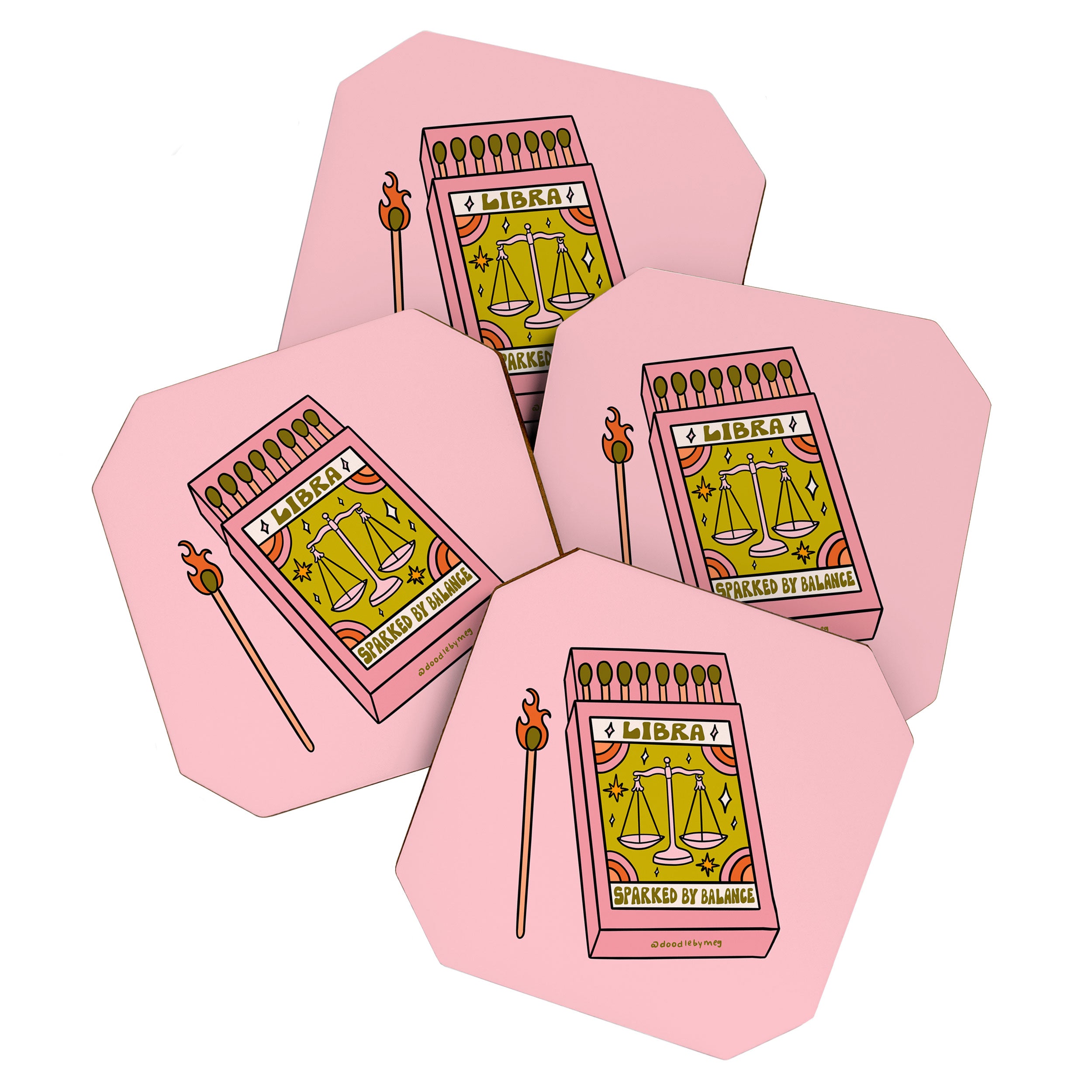 Libra Matchbox Coaster Gallery Image 1