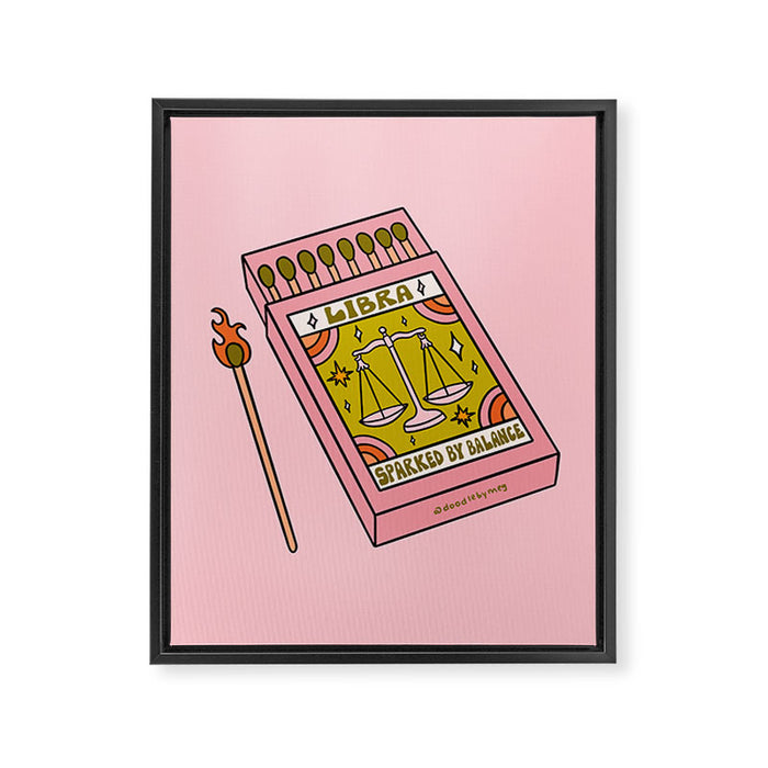 Libra Matchbox Framed Canvas Print Gallery Image 1