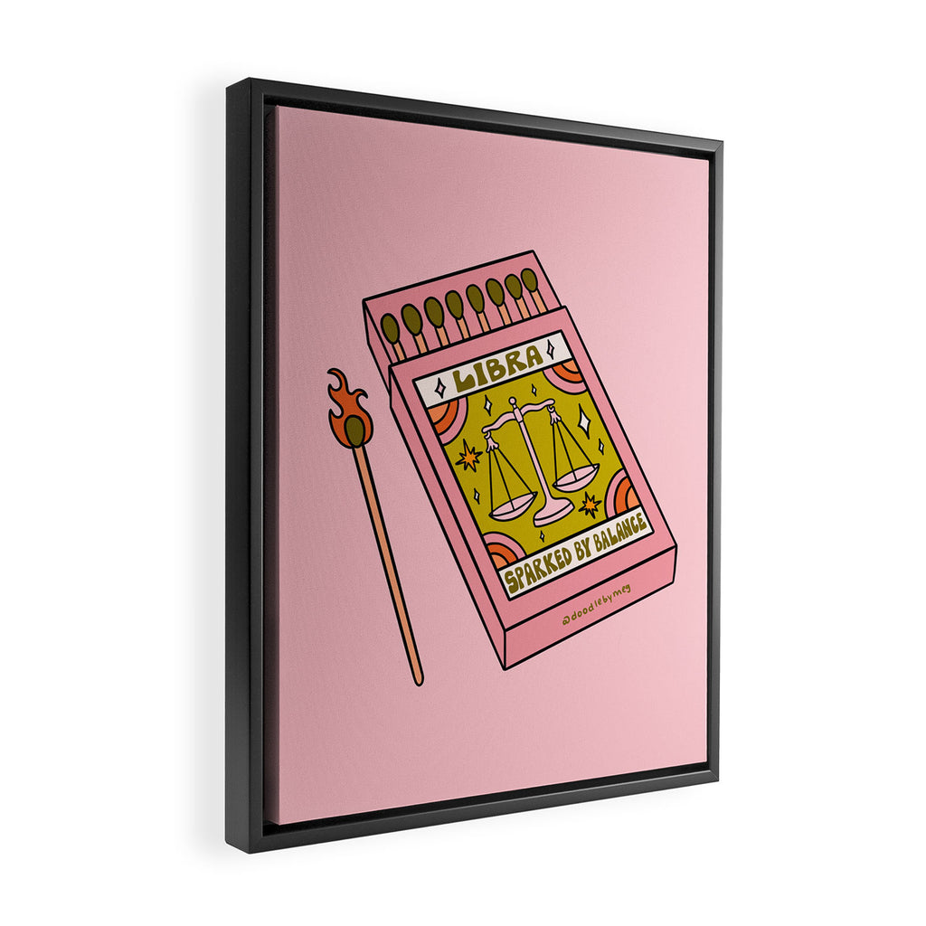 Libra Matchbox Framed Canvas Print Gallery Image 2