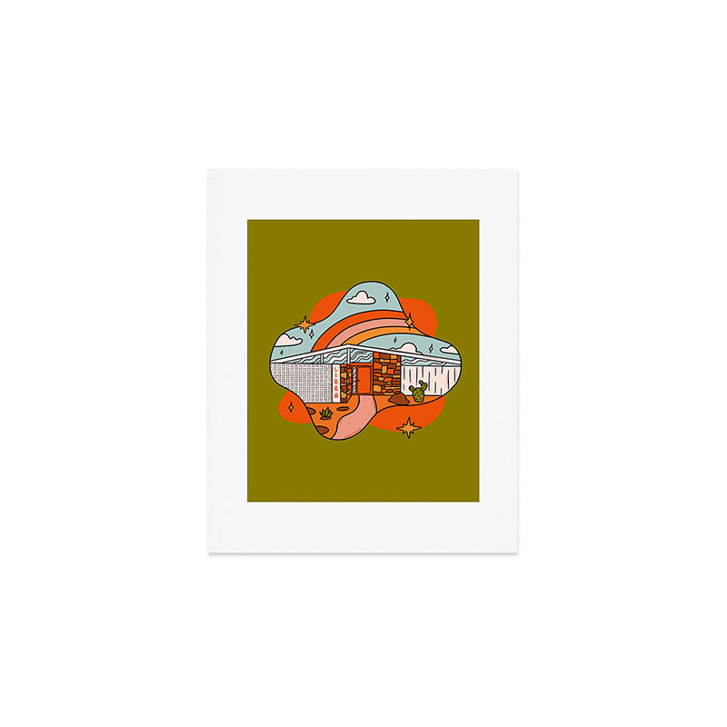 Libra Mid Century House Art Print Gallery Image 1