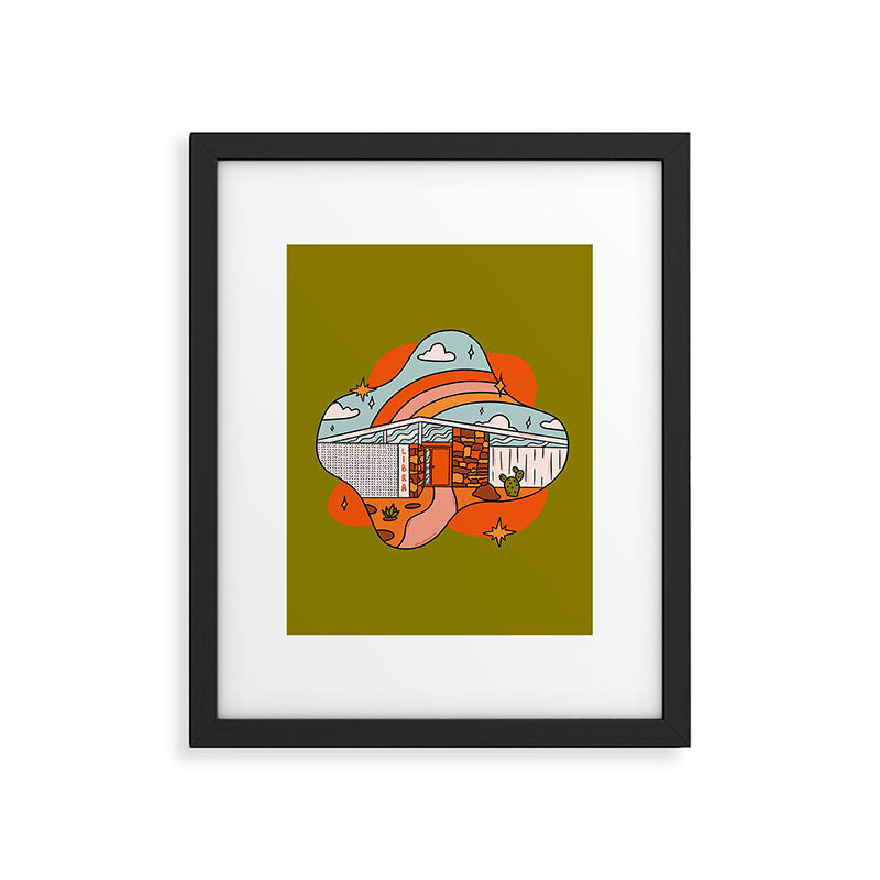 Libra Mid Century House Framed Art Print Gallery Image 6