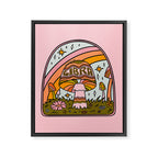 Libra Mushroom Framed Canvas Print Gallery Image 8