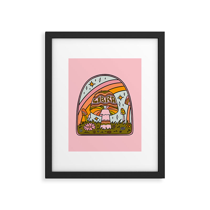 Libra Mushroom Framed Art Print Gallery Image 6