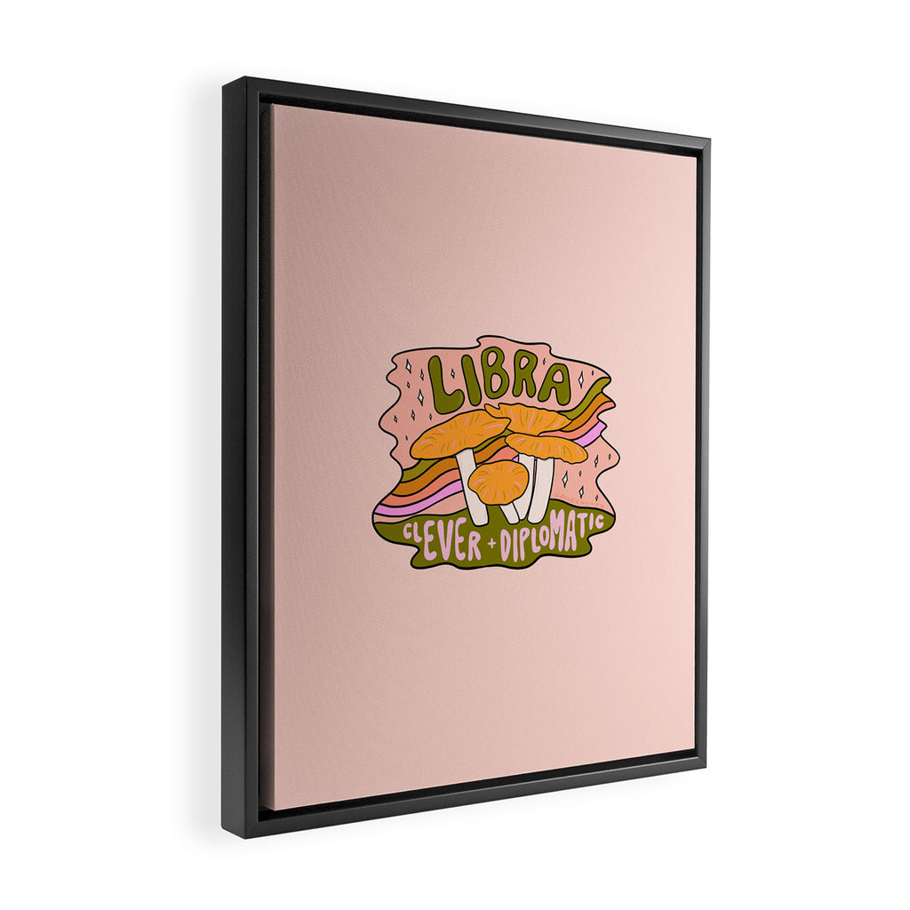Libra Mushroom Framed Canvas Print Gallery Image 2