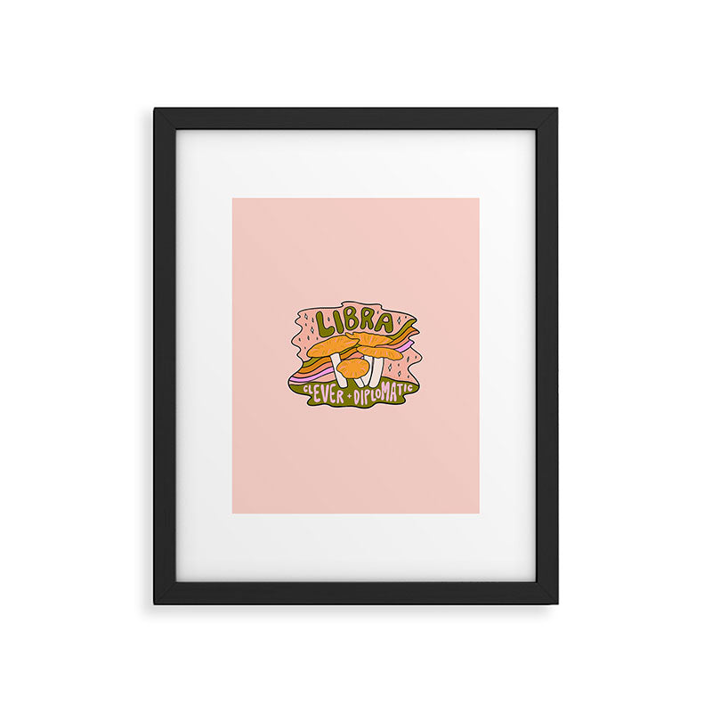 Libra Mushroom Framed Art Print Gallery Image 6