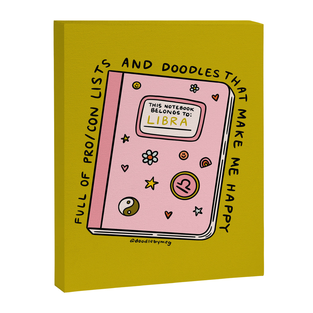 Libra Notebook Canvas Print Gallery Image 8