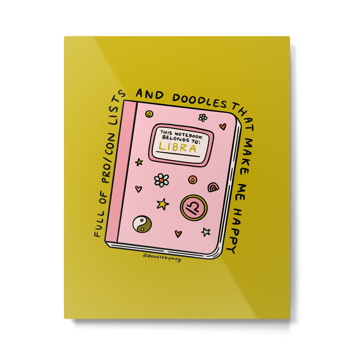 Libra Notebook Metal Print Gallery Image 1