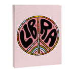 Libra Peace Sign Canvas Print Gallery Image 8