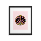 Libra Peace Sign Framed Art Print Gallery Image 6