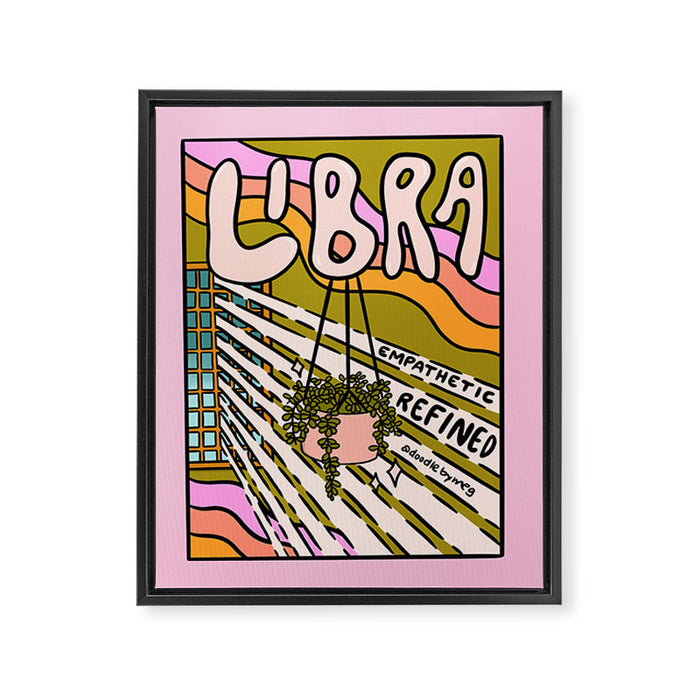 Libra Plant Framed Canvas Print Gallery Image 1
