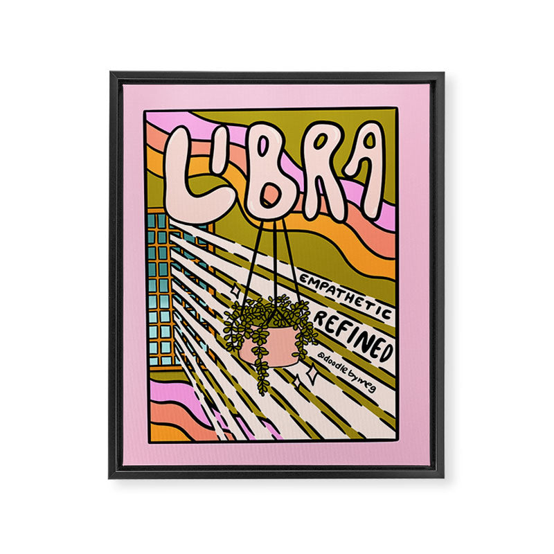 Libra Plant Framed Canvas Print Gallery Image 8