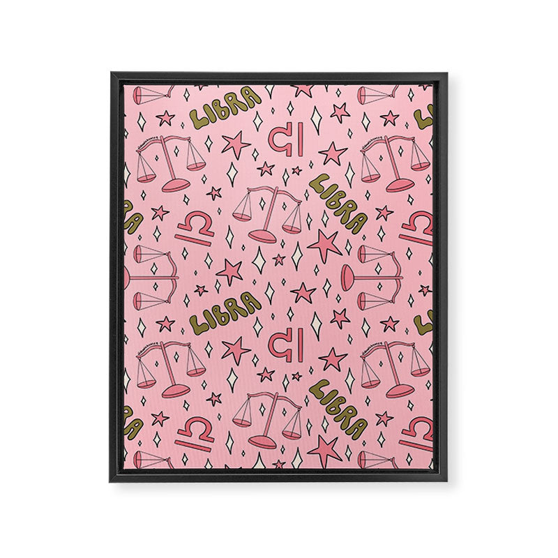 Libra Print Framed Canvas Print Gallery Image 8