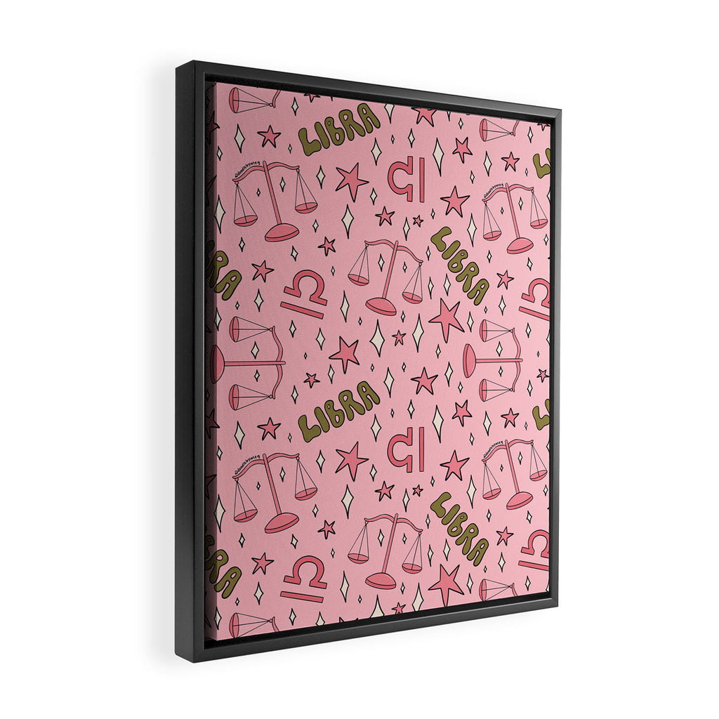 Libra Print Framed Canvas Print Gallery Image 2