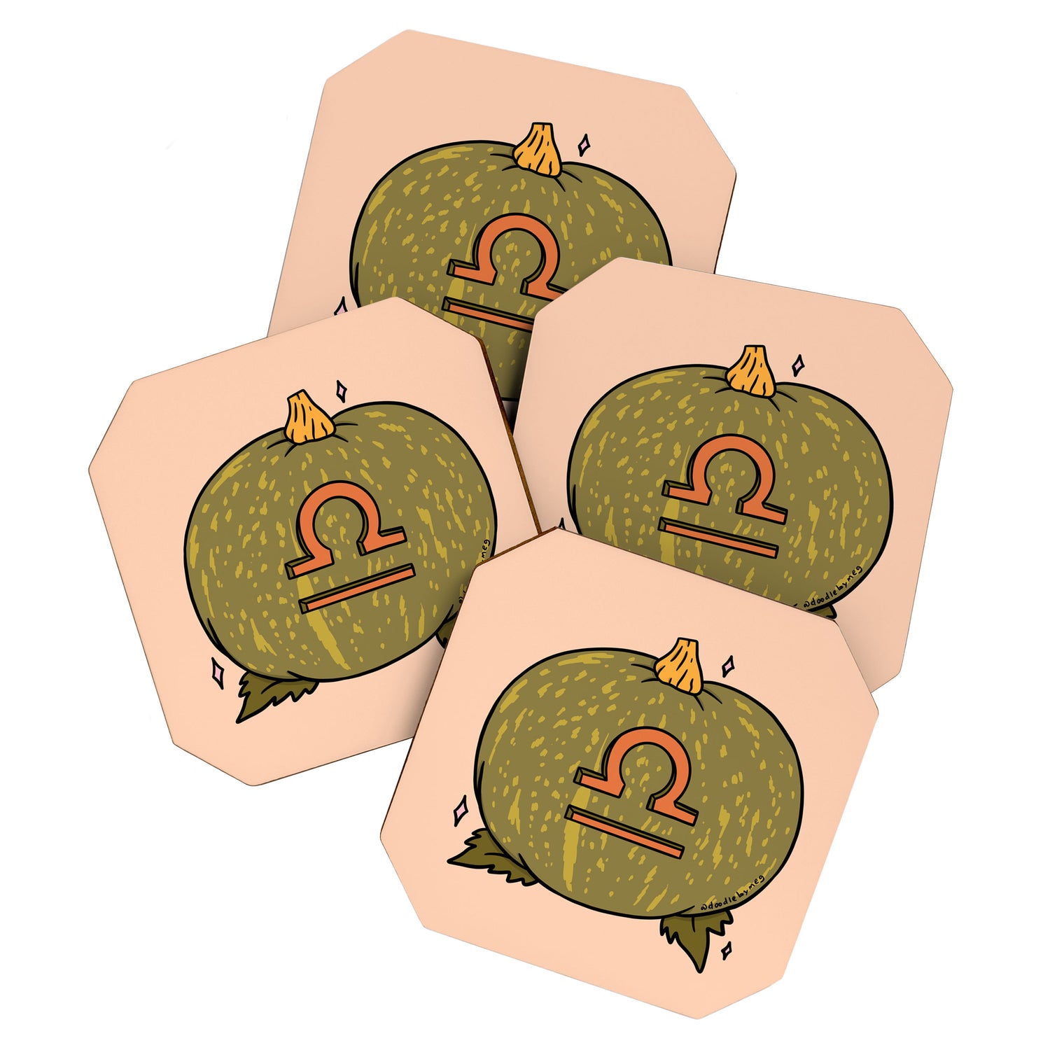 Libra Pumpkin Coaster Gallery Image 1