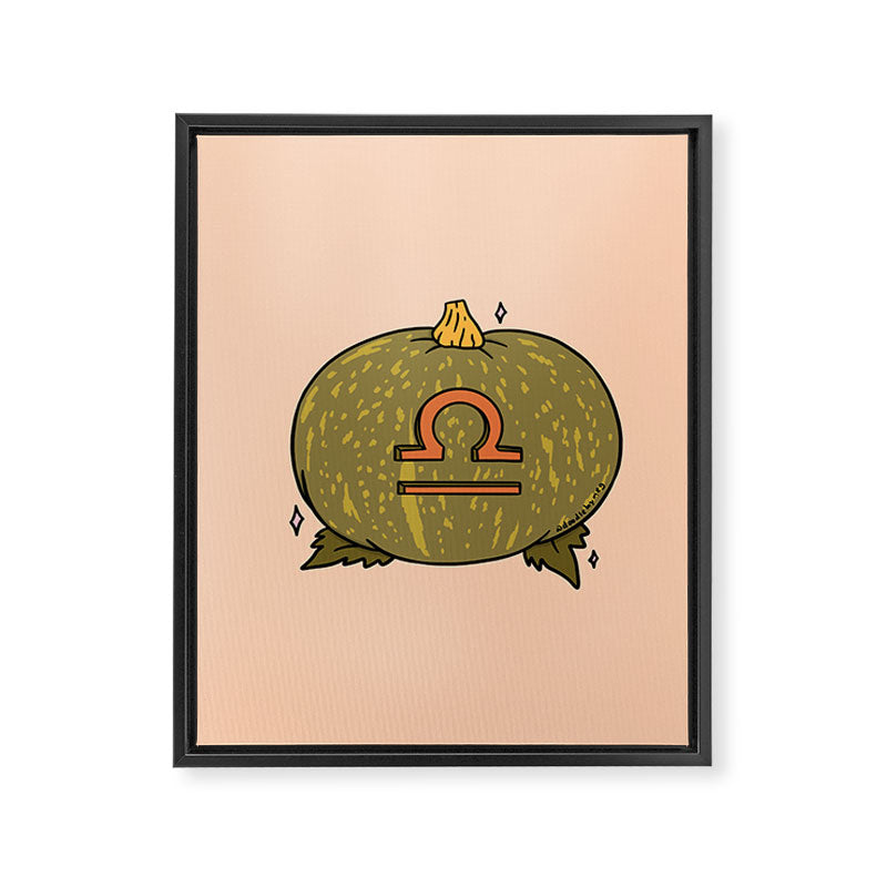 Libra Pumpkin Framed Canvas Print Gallery Image 8