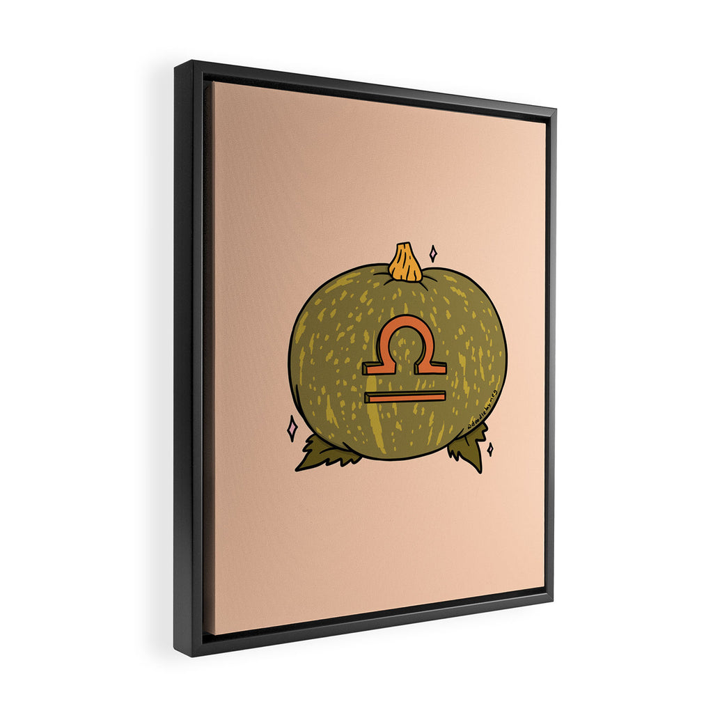 Libra Pumpkin Framed Canvas Print Gallery Image 2