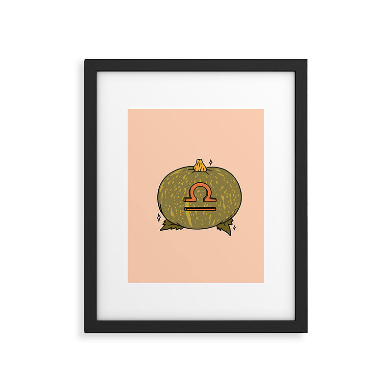 Libra Pumpkin Framed Art Print Gallery Image 6