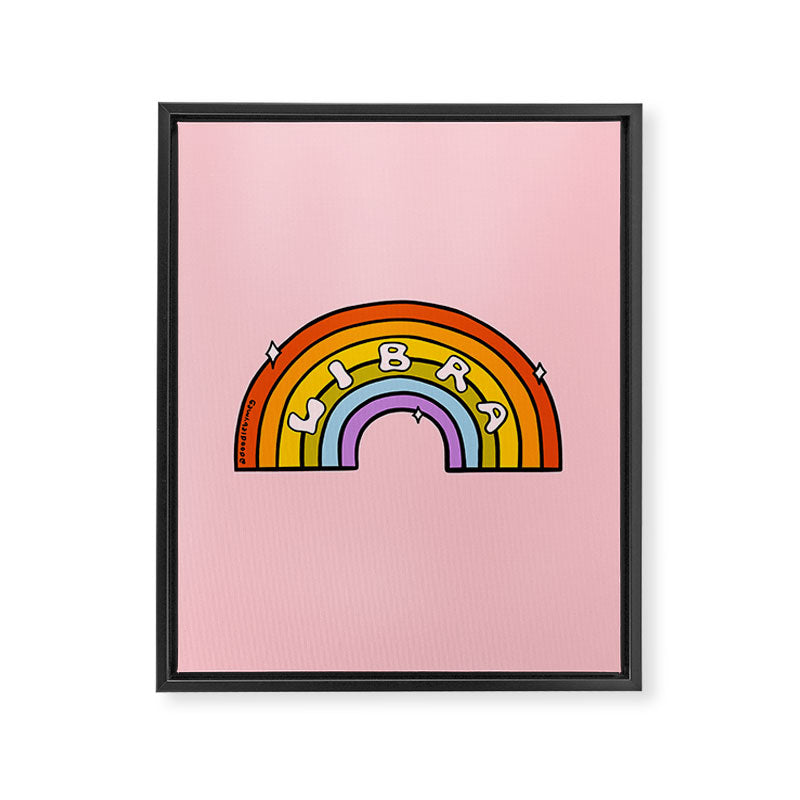 Libra Rainbow Framed Canvas Print Gallery Image 8