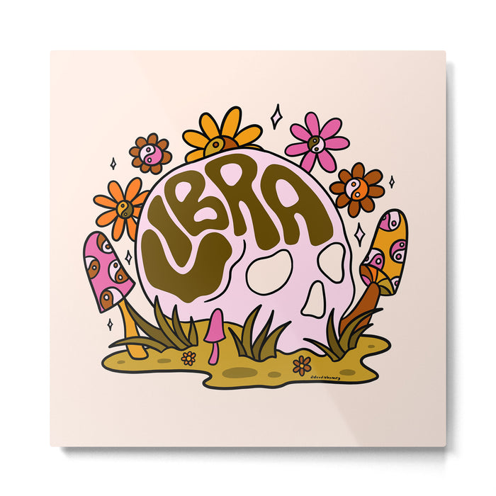 Libra Skull Metal Print Gallery Image 1