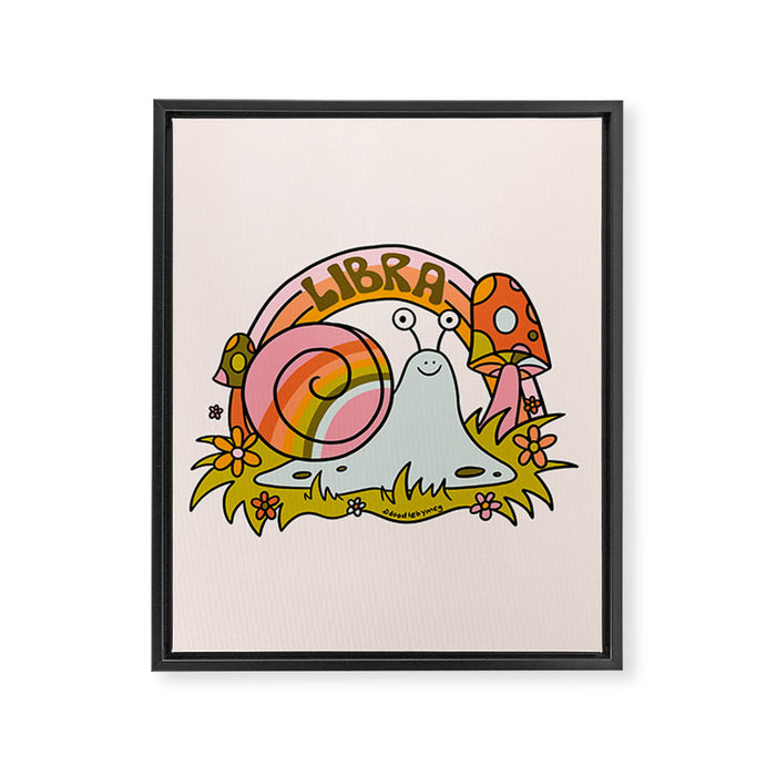 Libra Snail Framed Canvas Print Gallery Image 1
