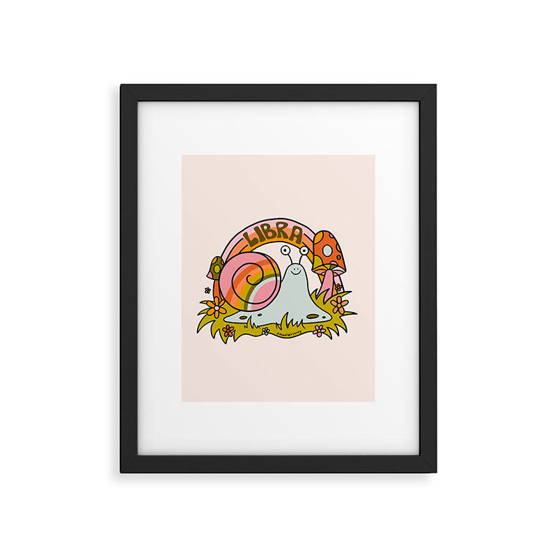 Libra Snail Framed Art Print Gallery Image 6