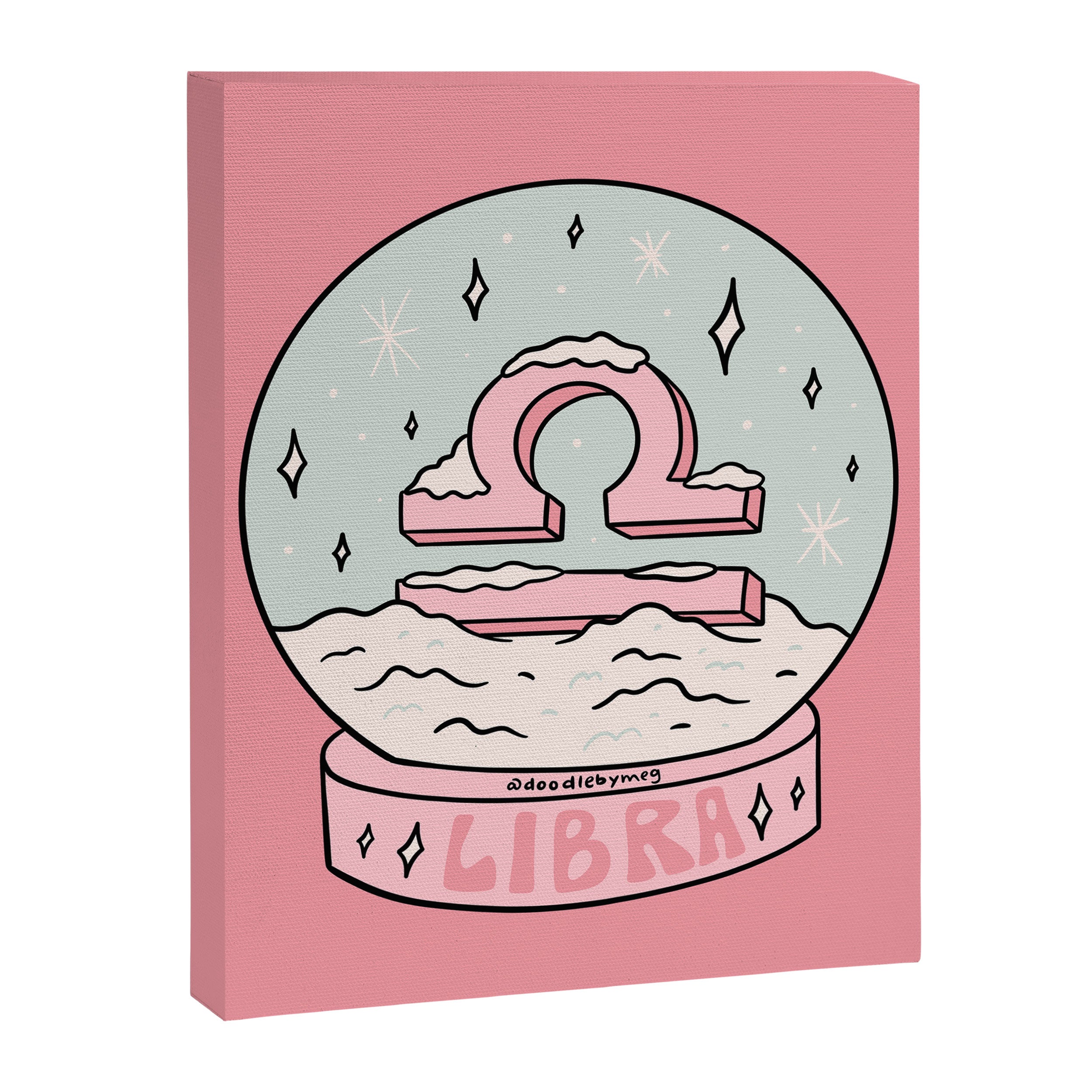 Libra Snow Globe Canvas Print Gallery Image 8