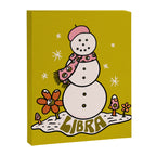 Libra Snowman Canvas Print Gallery Image 8