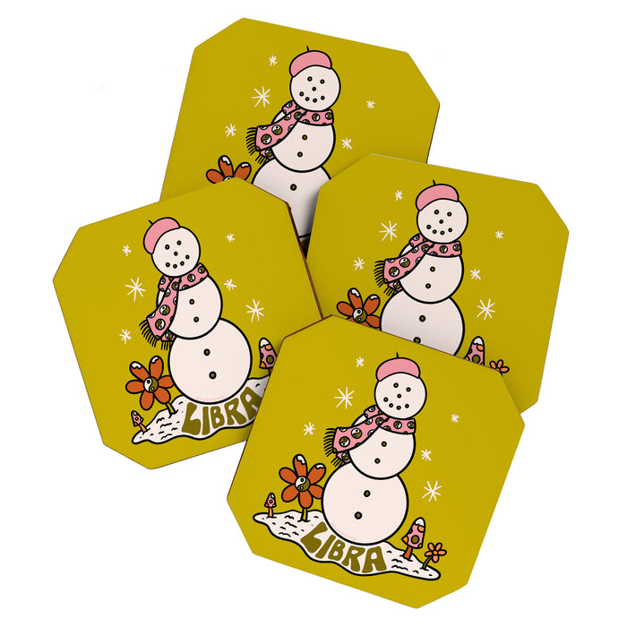 Libra Snowman Coaster Gallery Image 1