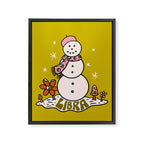 Libra Snowman Framed Canvas Print Gallery Image 8