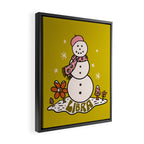 Libra Snowman Framed Canvas Print Gallery Image 2