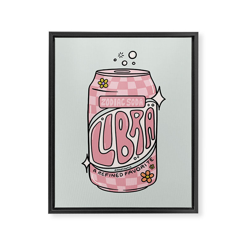 Libra Soda Framed Canvas Print Gallery Image 6