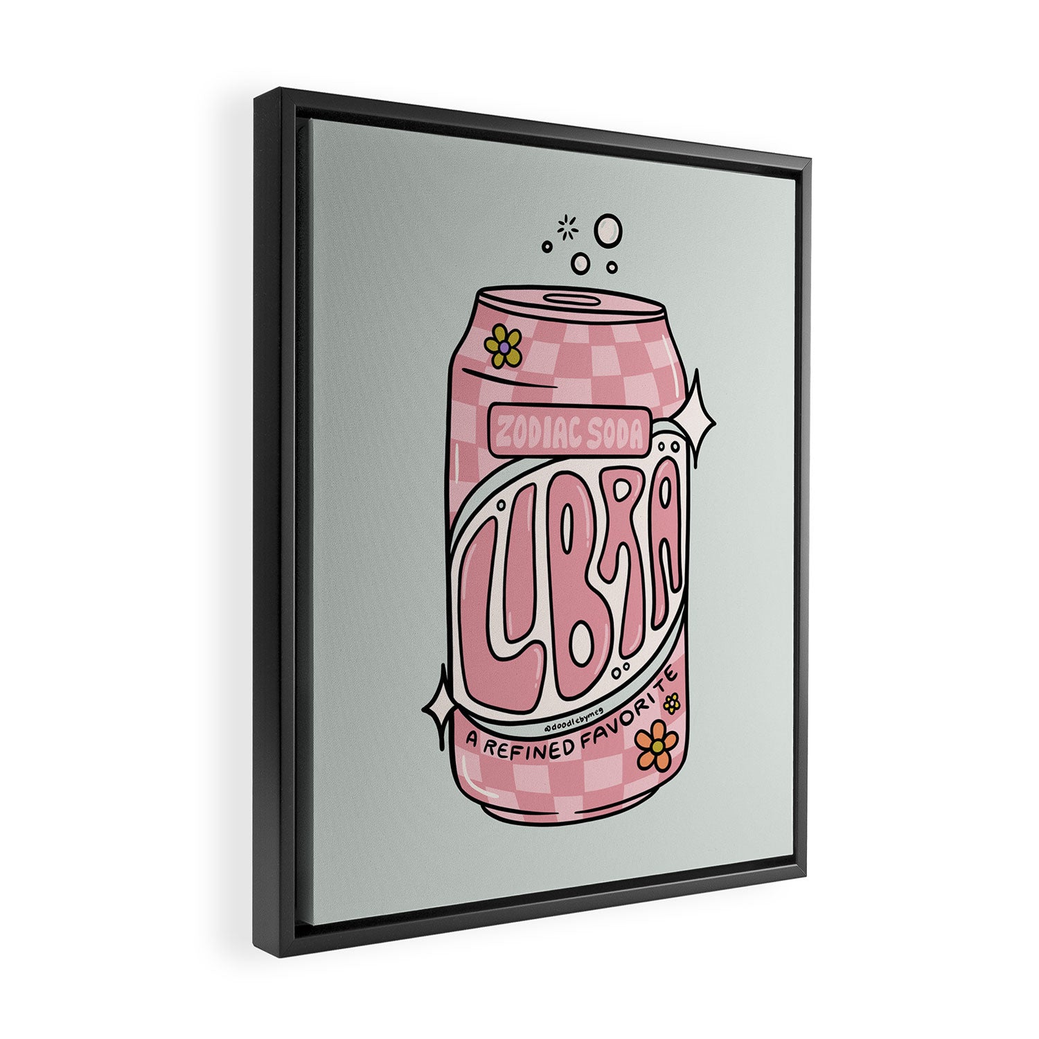 Libra Soda Framed Canvas Print Gallery Image 2