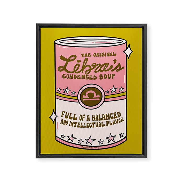 Libra Soup Framed Canvas Print Gallery Image 1