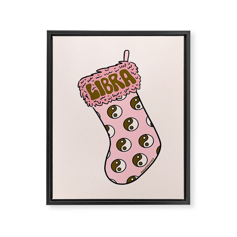Libra Stocking Framed Canvas Print Gallery Image 8