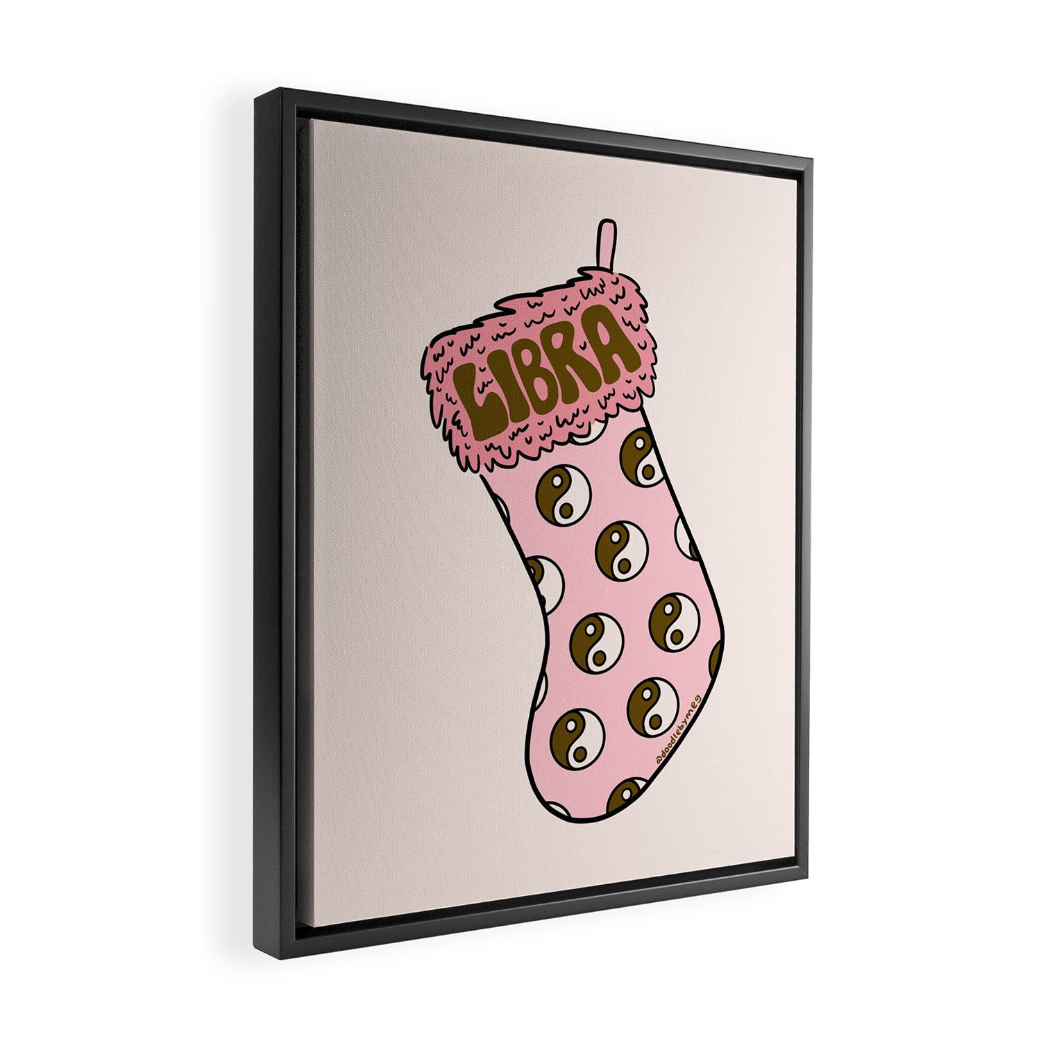 Libra Stocking Framed Canvas Print Gallery Image 2