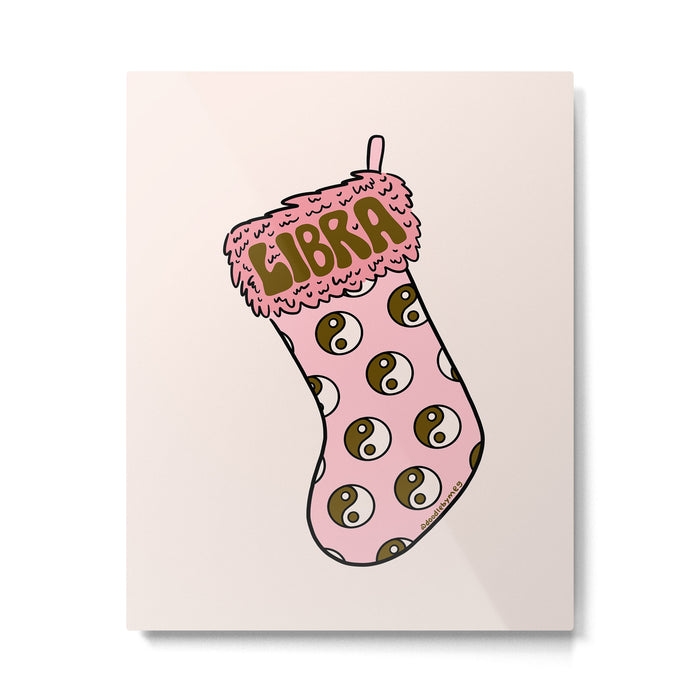 Libra Stocking Metal Print Gallery Image 1