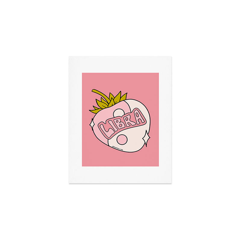 Libra Strawberry Art Print Gallery Image 1